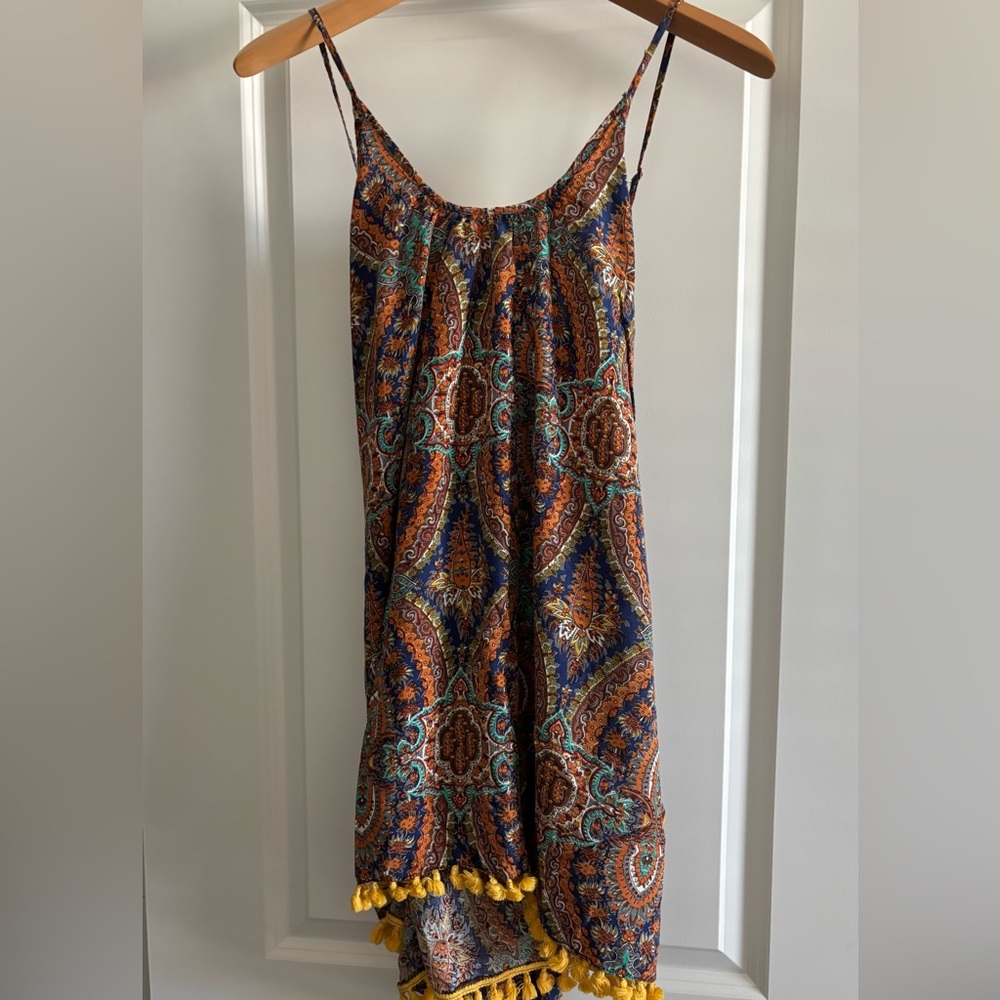 Umgee Colorful Tassel Blouse/tunic‎ Medium